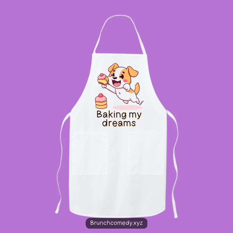 Funny Dog Pastry Chef Apron - Determined Character Kitchen Gift