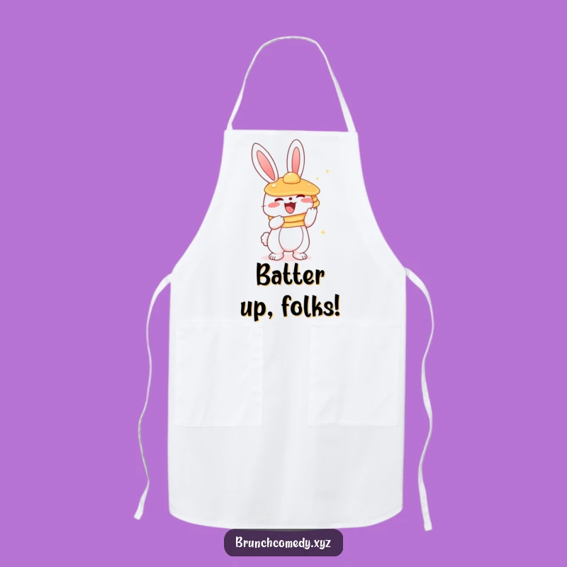 Funny Bunny Pancake Chef Apron - Cute Character Cooking Gift