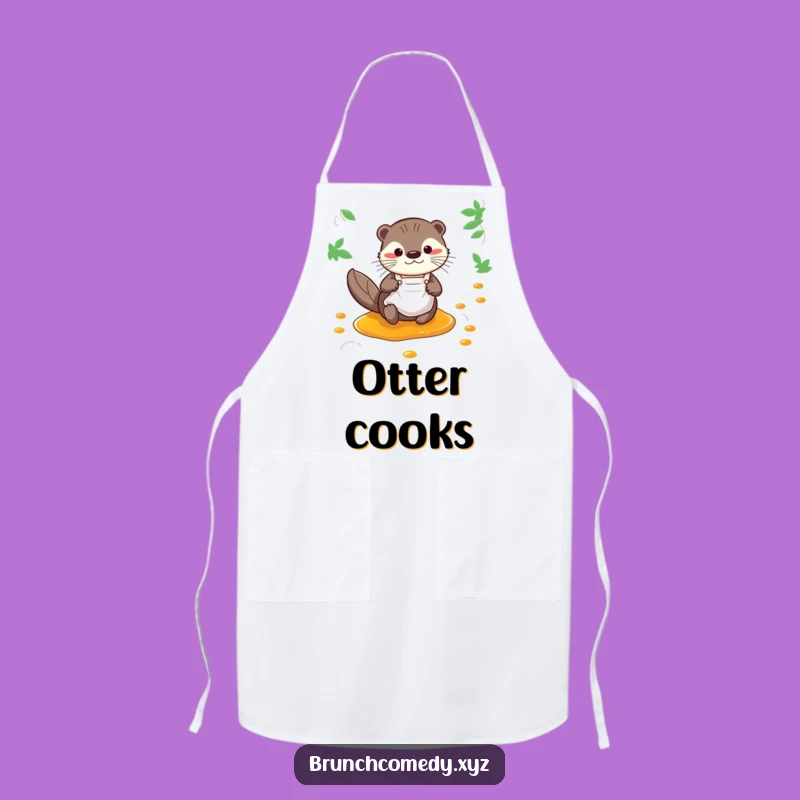 Funny Otter Syrup Apron - Get Your Breakfast On!