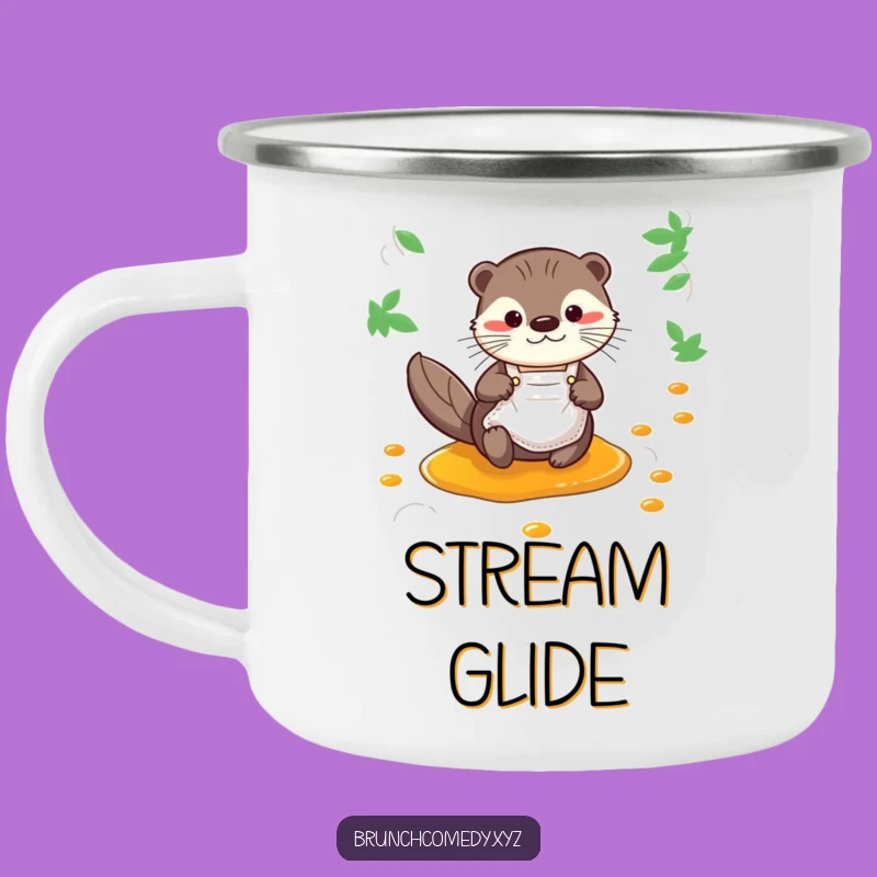 Funny Otter Syrup Camping Mug - Outdoor Breakfast Fun