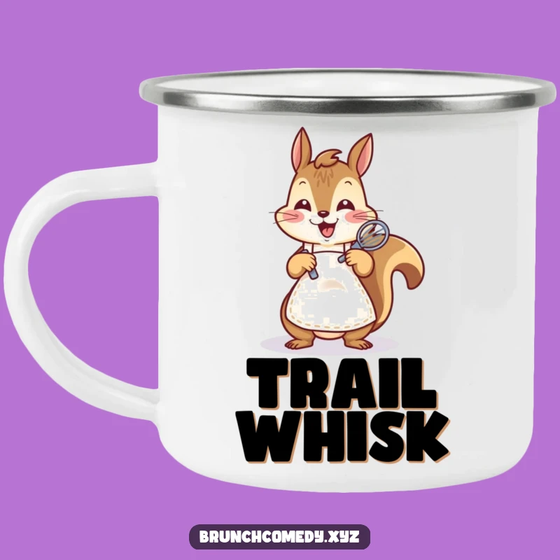 Funny Squirrel Baker Camping Mug - Outdoor Baking Fun