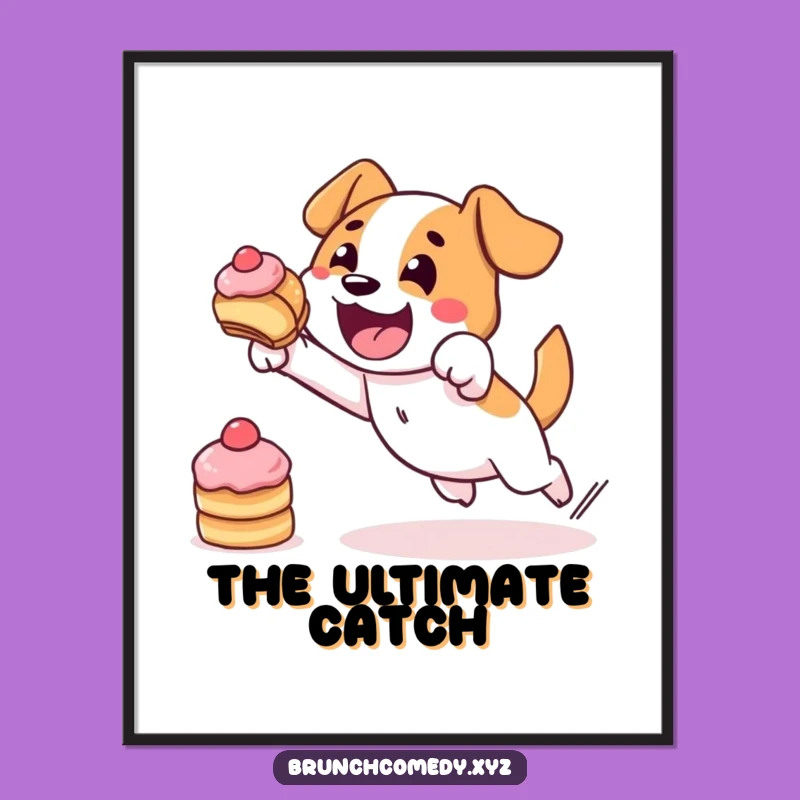 Funny Dog Pastry Digital Art - Determined Character Download