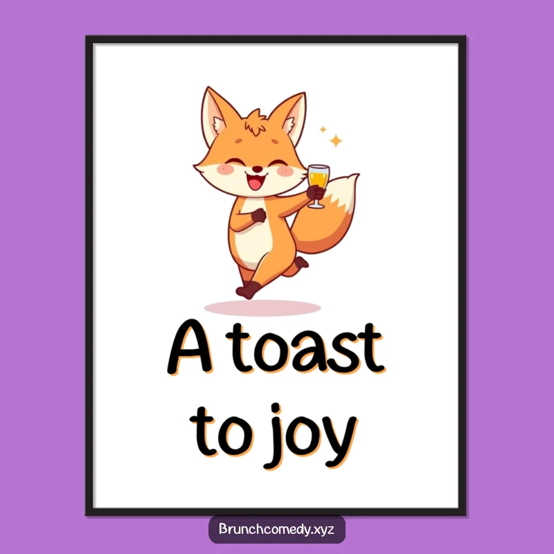 Funny Fox Toast Digital Art - Playful Character Download