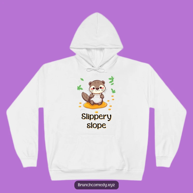 Funny Otter Syrup Hoodie - Cozy Breakfast Companion Gift