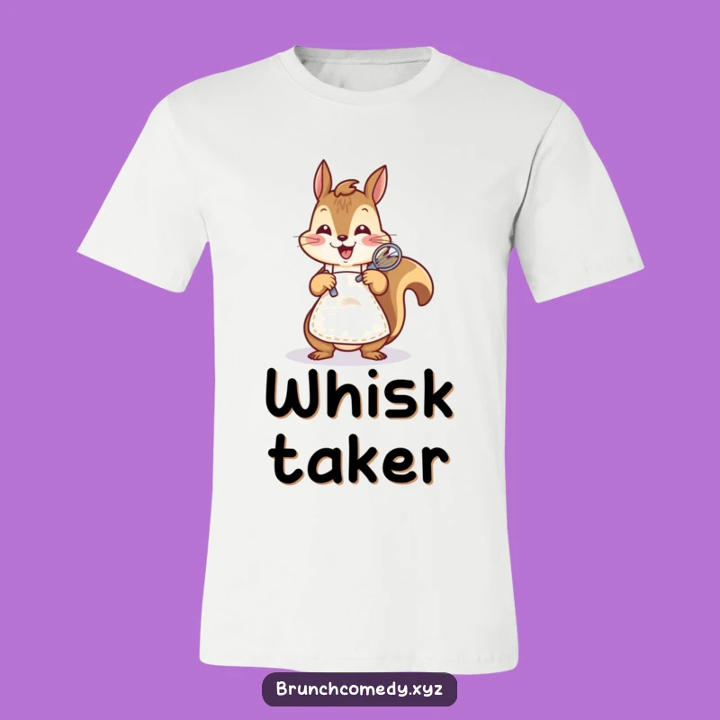Funny Squirrel Whisking T-Shirt - Exciting Baking Fun Tee