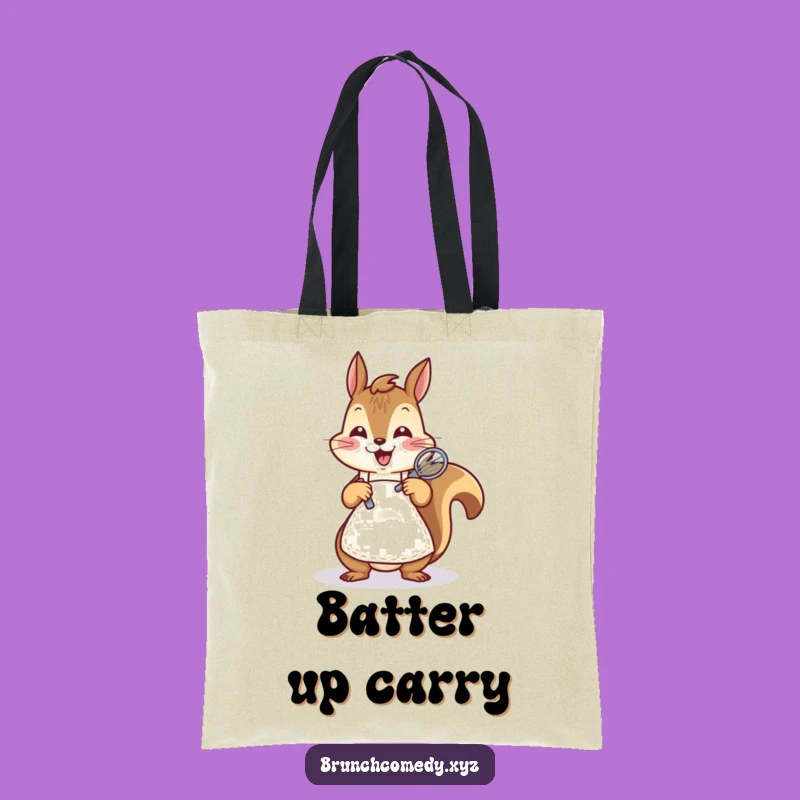 Funny Squirrel Baker Tote Bag - Carry Your Baking Supplies